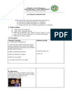 Detailed Lesson Plan in Grade 8 Physical Education