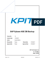 KW Sybase ASE - Automated Backup