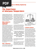 The Importance of Interpass Temperature