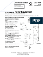 Pressure Roller Equipment: 307-713 Instructions-Parts List