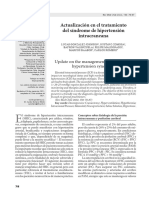 Actualización en El Tratamiento Del Síndrome de Hipertensión Intracraneana