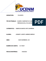 Cuadro Comparativo Sobre Los Periodos de La Filosofía Griega