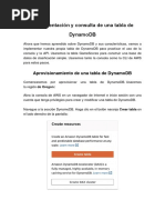 Implementación y Consulta de Una Tabla de Dynamo