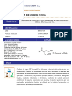 Ficha de Informacion Tecnica de Dietanolamida de Coco