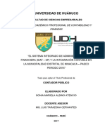 Universidad de Huánuco: Escuela Académico Profesional de Contabilidad Y Finanzas