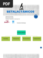 Cefalosporinas, Carbapenémicos y Monobactámicos