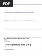 Java Programming Solved MCQs (Set-4)