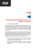 Sectores Regulados Por La Ley General Del Trabajo Tema N°6