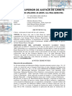 Absolucion Sala Penal Cañete Robo Agravado