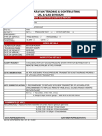 United Caravan Trading & Contracting Oil & Gas Division: On-Site Inspection & Service Report