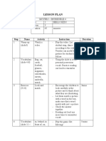 Lesson Plan: Step Name Activity Instruction Duration