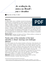 20 Anos de Avaliação Básica de Edcação M Inês de Mattos Coelho