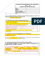 EXAMEN DE MICROBIOLOGIE APPLIQUEE Print 2020