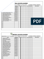 Lista de Presença Marco