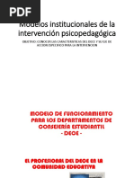 Intervención Psicopedagógica