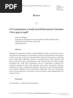 (24714607 - Journal of Labor and Society) US Communists As Early Social Movement Unionists Circa 1930 To 1956