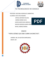 Perfil Idóneo Que Debe Cubrir Un Directivo.