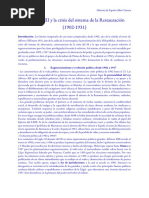 Alfonso XIII y La Crisis Del Sistema de La Restauración