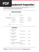 Machinery Inspection Checklist