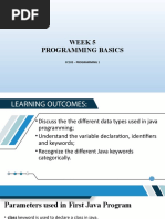 CC102 Week-5 Lesson-Programming Basics