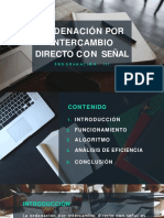 Ordenamiento Intercambio Directo Con Señal