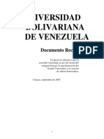 Documento Rector UBV