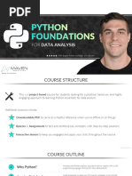 Python Foundations For Data Analysis