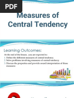 Lesson 2.3-Measures of Central Tendency