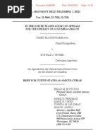 Department of Justice Brief On James Blassingame v. Donald Trump