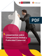 Lineamientos Sobre Competencia Desleal y Publicidad Comercial 