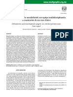 Ortodoncia y Cirugía Maxilofacial: Un Equipo Multidisciplinario. Presentación de Un Caso Clínico