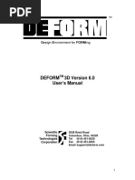 DEFORM-3D v6.0 User's Manual