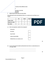 4.1 Reactivity of Metals 1 QP