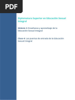 M2 - Clase 4 - Las Puertas de Entrada de La Educación Sexual Integral