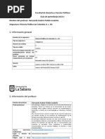 Historia Política de Colombia II H. Pulido UniSabana I-2023