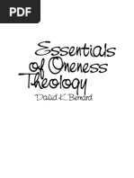 Essentials of Oneness Theology - David Bernard