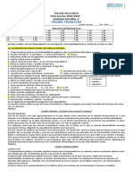 Examen Español 3° Primer Trimestre