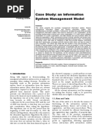 Case Study An Information System Managem