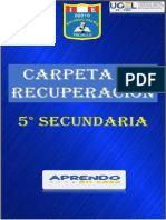 Carpeta de Recuperacion Quinto A-B-C-D - 2022