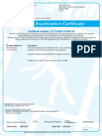 Certificate Number: 2777/10834-01/E01-01: Product Reference Description