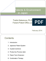 Pharma Patents & Environment in Japan 2014