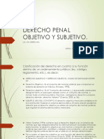 Derecho Penal Objetivo y Subjetivo