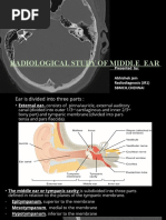 Radio Study of Middle Ear