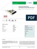 Fuente de Alimentación 12V - 200W - 17A Mean Well LRS-200-12