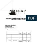 Procedimiento de Análisis Granulométrico de Suelos y Agregados