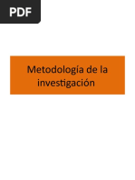 Metodologia de La Investigación