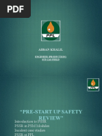 Pre Startup Safety Review