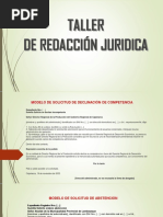 Taller de Redacción Juridica (Modelos de Escritos Administrativos)