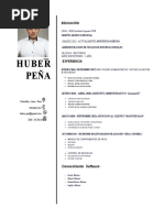 Huber Ayrton Peña Pari CV