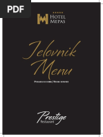 Jelovnik Za Sobe Room Service Menu Press 20222022. Fin